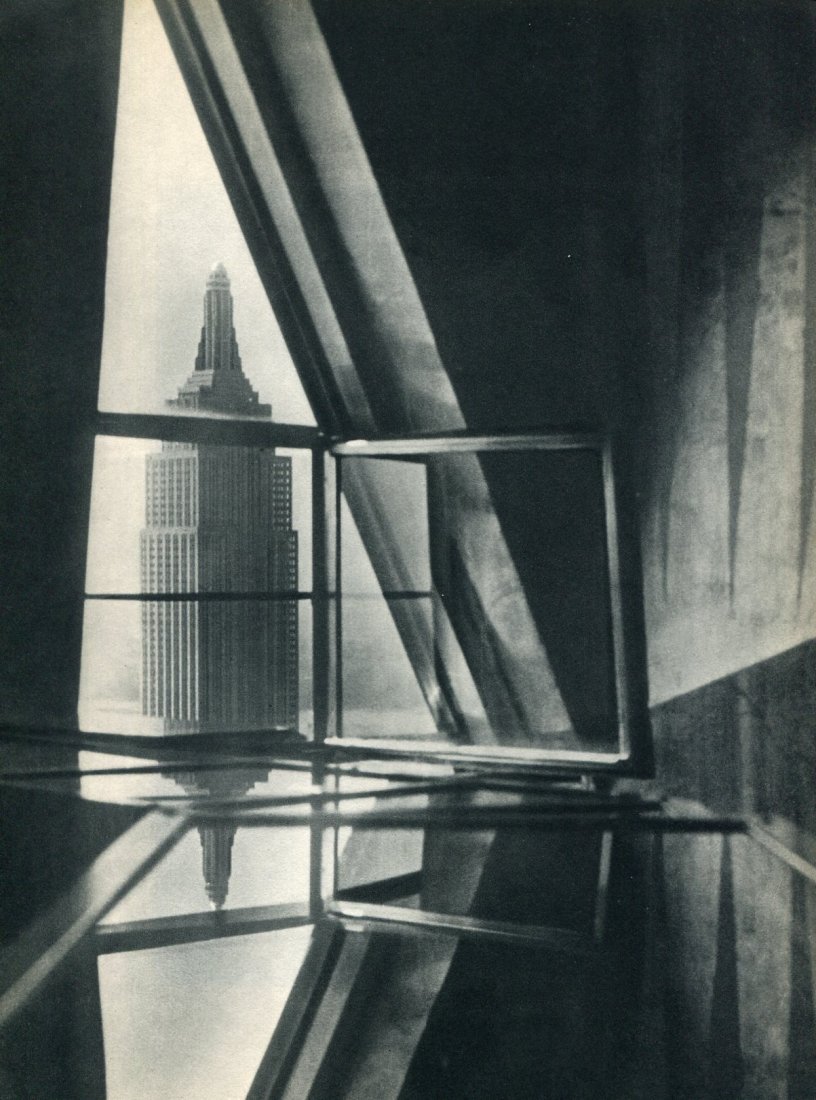John T Moss Jr. - Geometry: 1936 Sheet-fed Gravure printed by Beck Engraving Co (Philadelphia, USA printers) - Image size approx. 9 x9