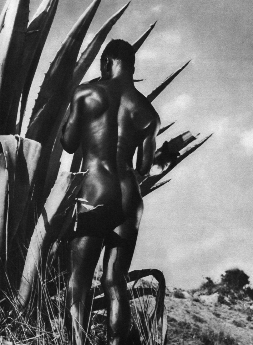 (Nude) Herbert List - Amor - Vintage Gravure: 1930s Vintage Sheet-Fed Photogravure printed by La Neogravure - Paris in 1935, Nus - Image size (inches) approx. 9 x12