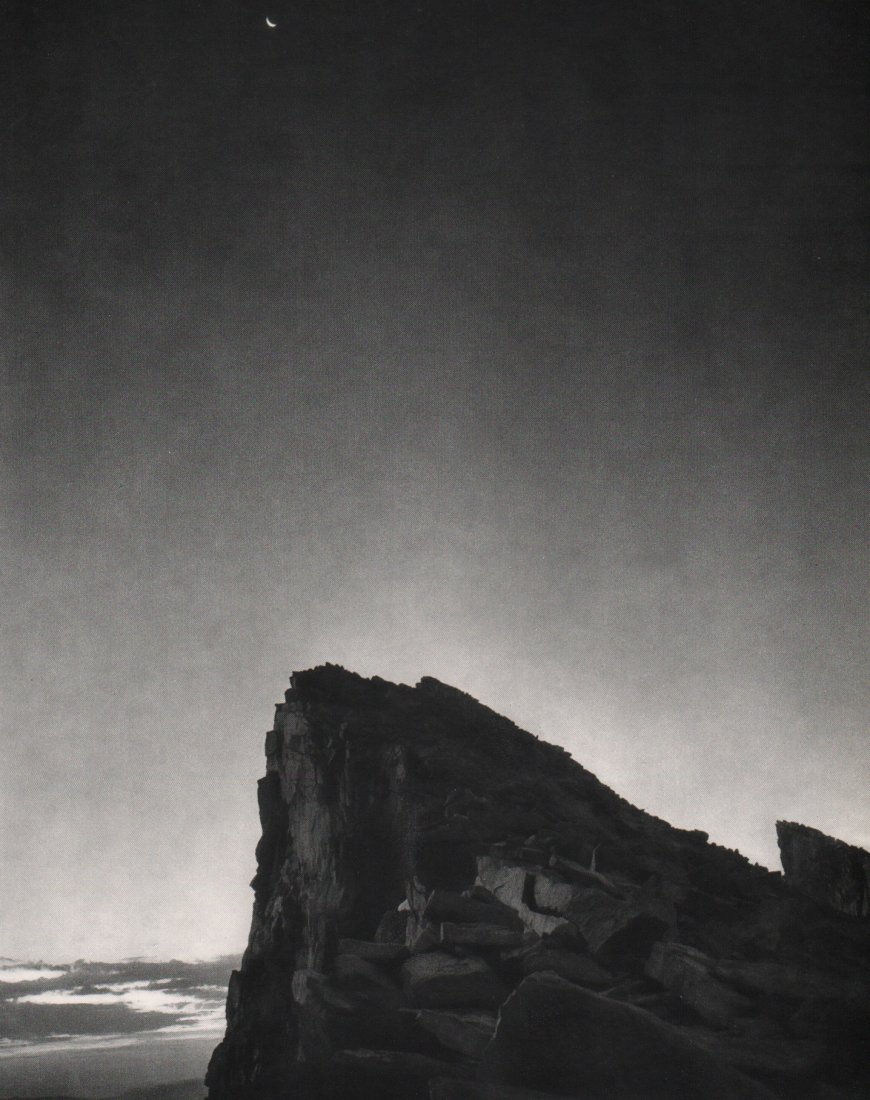 Ansel Adams - Dawn, Mount Whitney: 1960 Sheet-fed Gravure printed by Photogravure and Color Co. in NYC - Image size approx. 10 x 12