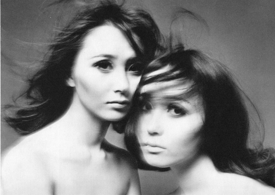 Akira Sato, 2 Japanese Women - Gravure: 1969 Image - B&W Sheet-fed Copperplate Gravure printed in 1969 by C.J. Bucher (swiss printers) - Akira Sato (1930Ð2002) was a Japanese photographer noted for his photographs of girls and of Europe. -