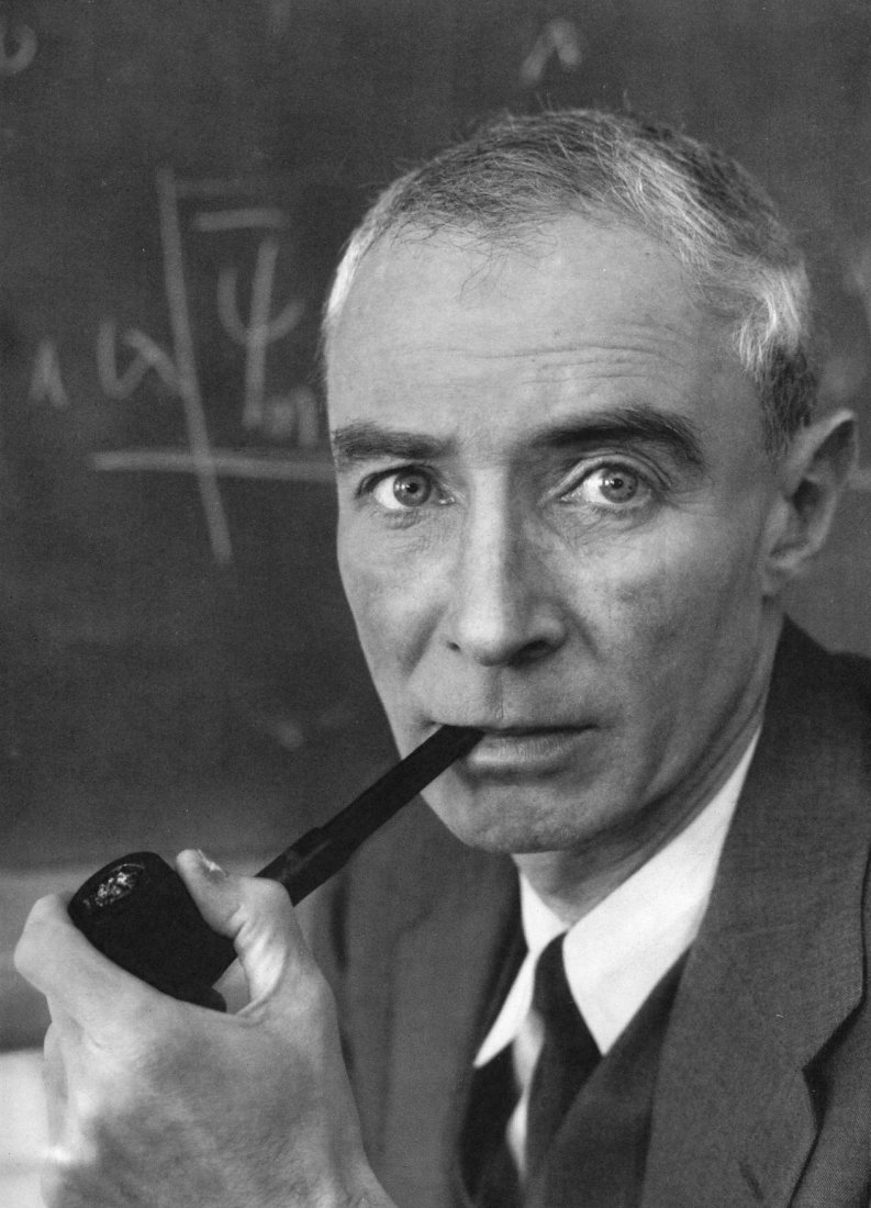 Philippe Halsman - J Robert Oppenheimer: 1959 Sheet-fed Copperplate Gravure printed by Photogravure and Color Co. U.S. printers) - Image size (inches) approx. 9 x12