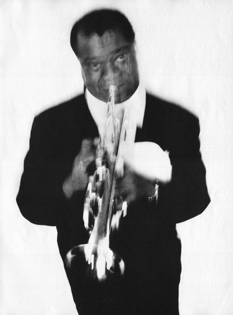 Richard Avedon - Louis Armstrong 1956: 1959 Sheet-fed Copperplate Gravure printed by C.J. Bucher (swiss printers) - Image size approx. 10"x14"