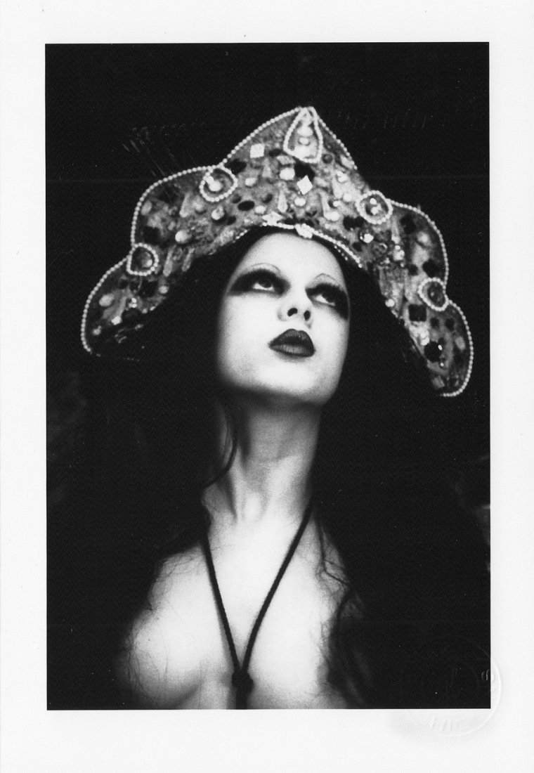 Ionesco, Irina - Photograph Portrait (nudity): 4" X 6" (5 x 7.5 paper) - Single Silver Gelatin Photograph on Fujifilm (Fujicolor Crystal Archive Paper Supreme) - Raised Stamp, from a limited Edition folio (#20 of 30). Folio is signed by Ionesco (a