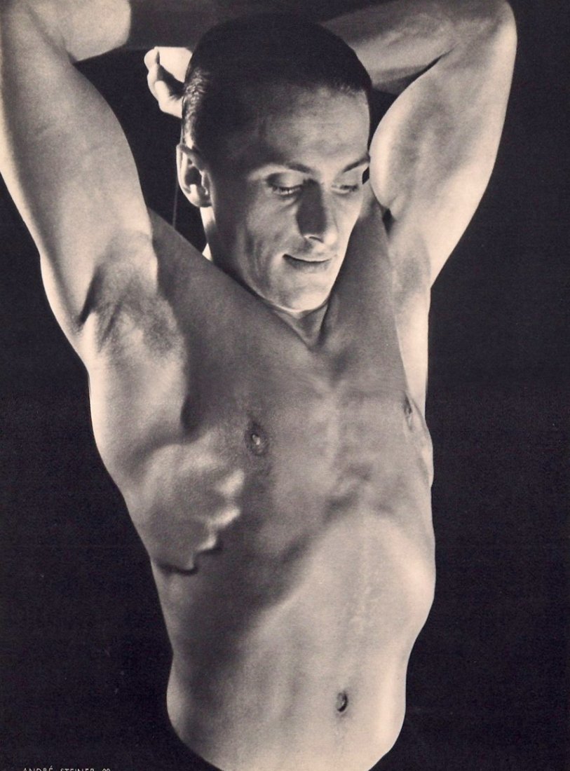 Steiner, Andre - Male Torso: 1935 Sheet-fed Gravure printed by Neogravure Company, France - Image size approx. 9"x 11.5"