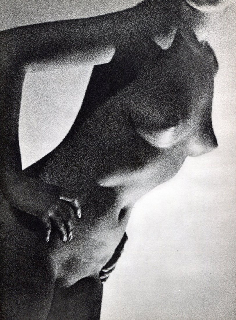 Everard, John - Female Nude: 1954 Sheet-fed Gravure printed by Collogravure, High Wycombe Bucks (U.K. printers) - Image size approx. 8"x10"