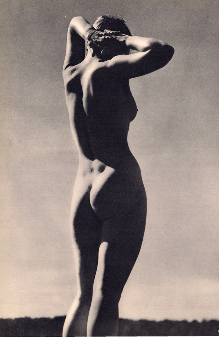 Feininger, Andreas - Nude: Vintage Sheet-Fed Gravure printed in 1935 by La Neogravure, France - Image size approx. 9" x 12"