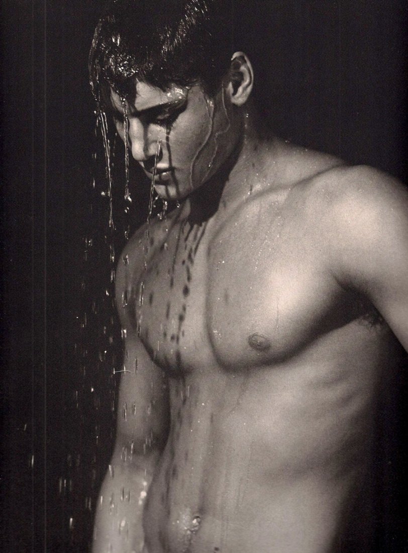 Weber, Bruce - Justin Lazard, NYC 1986: 1988 Sheet-fed Gravure printed by H Fournier, S.A. - Vitoria (Spanish printers) - Beautifully printed - Image size approx. 9"x12"