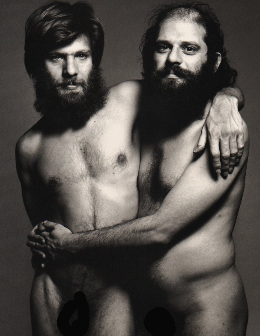 Avedon, Richard - Peter Orlovsky & Alan Ginsberg: Photolithograph, printed in Italy 1991 - Image Size 11" x 14"