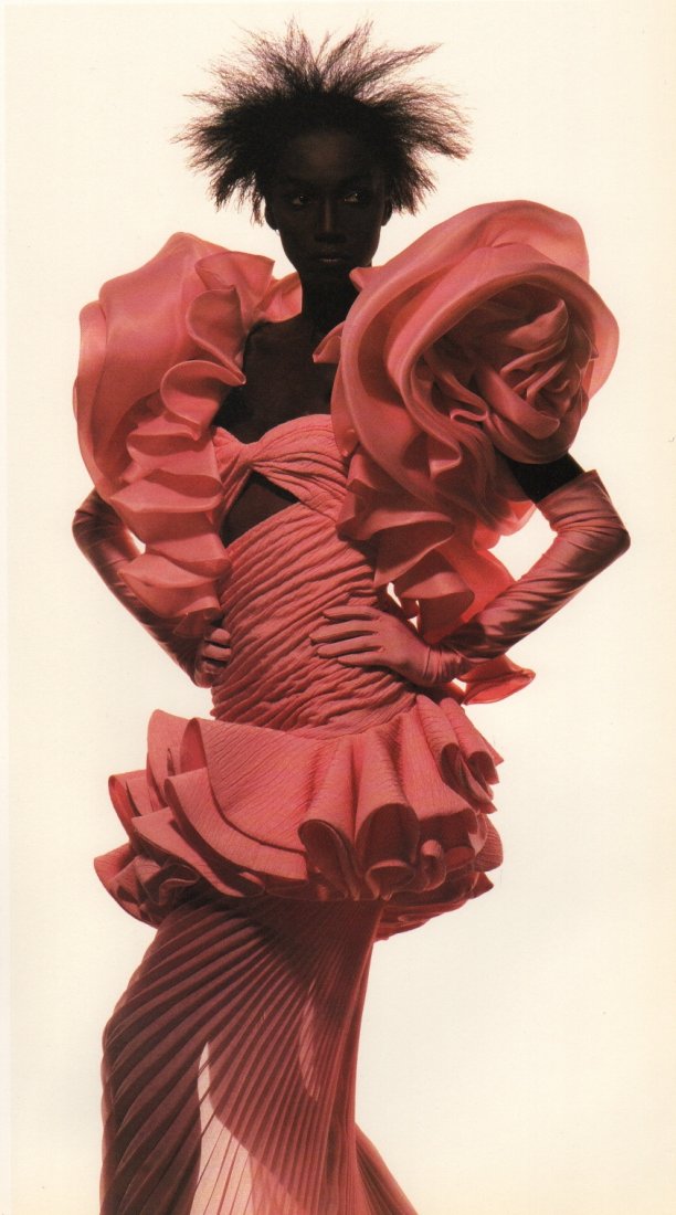 Penn, Irving - Ungaro Fashion, Katoucha: Photolithograph, printed in the USA 1991 - Image Size 6" x 10"
