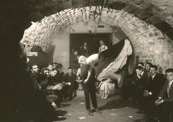 Ronis, Willy - CafŽ a St Germain des Pres: Photolithograph, printed in France, 1996 - Image Size 6" x 4"