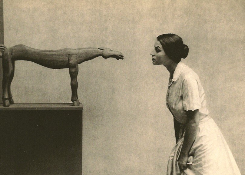 Arnold, Eve - Face Off: Vintage Sheet-fed Gravure printed in 1961 by Heibonsha, in Tokyo, Japan - Image size approx. 8" X 5"