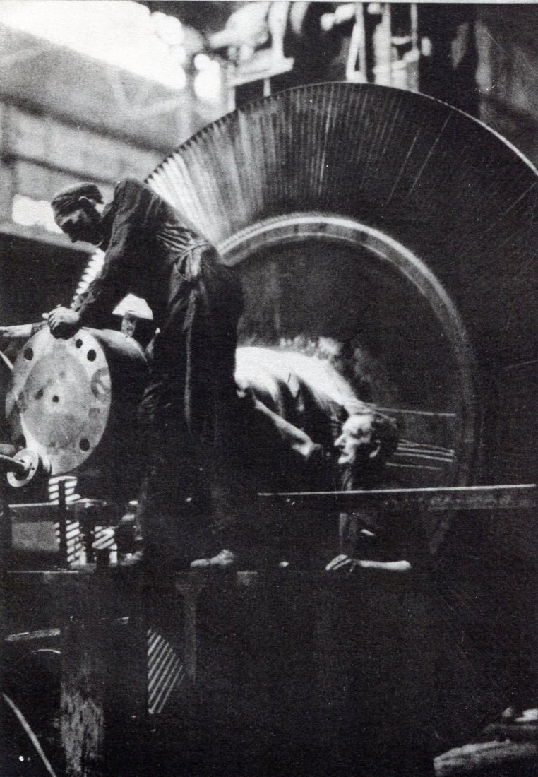 Jones, E. A. - The Turbine Wheel: 1926 Vintage Collotype by the Meriden Gravure Co., U.S.A. - Edition limited to 1750 - Image size 6" X 9"