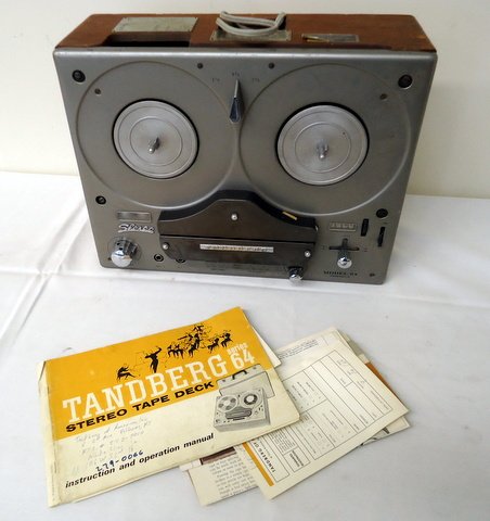 Tandberg Tape Deck: Tandberg series-64 stereo tape deck - 15"x12"x7". Includes instruction manual & other literature. This is a collectible piece.