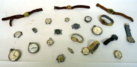 Lot of Watches: large lot of wristwatches