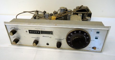 Scott Stereo Master 310 Tuner: Scott Stereo Master 310-E Tuner - 14.5"x14"x5"