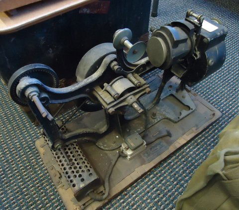 Early Movie Projector: early movie projector - 21"x16"x10"