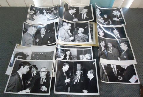 Lot of Scientist Photos: lot of approximately 20 scientist photos - seem to have been taken at a 1950s conference, some famous faces including J. Edgar Hoover