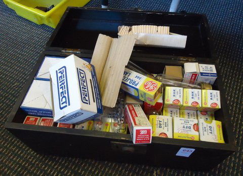 Case with Projector Tubes: case with projector tubes -18"x9"x8.5"