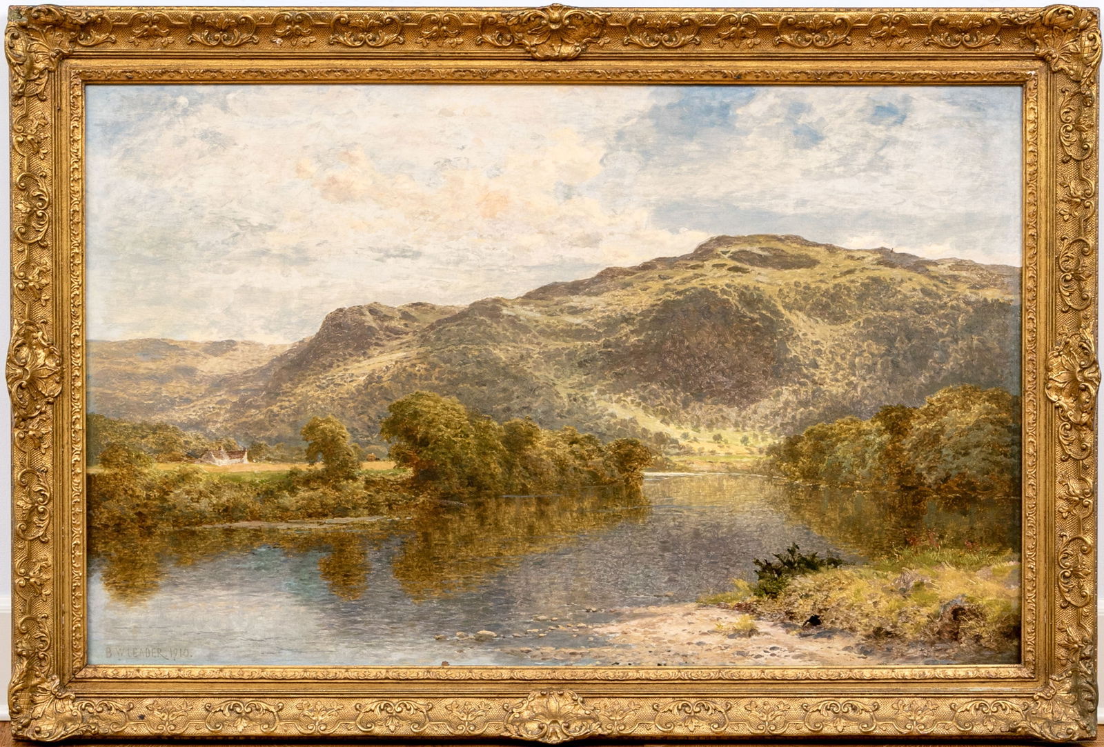 Benjamin Williams Leader (British, 1831-1923) Oil On Canvas Landscape Circa 1910 (1 of 20)