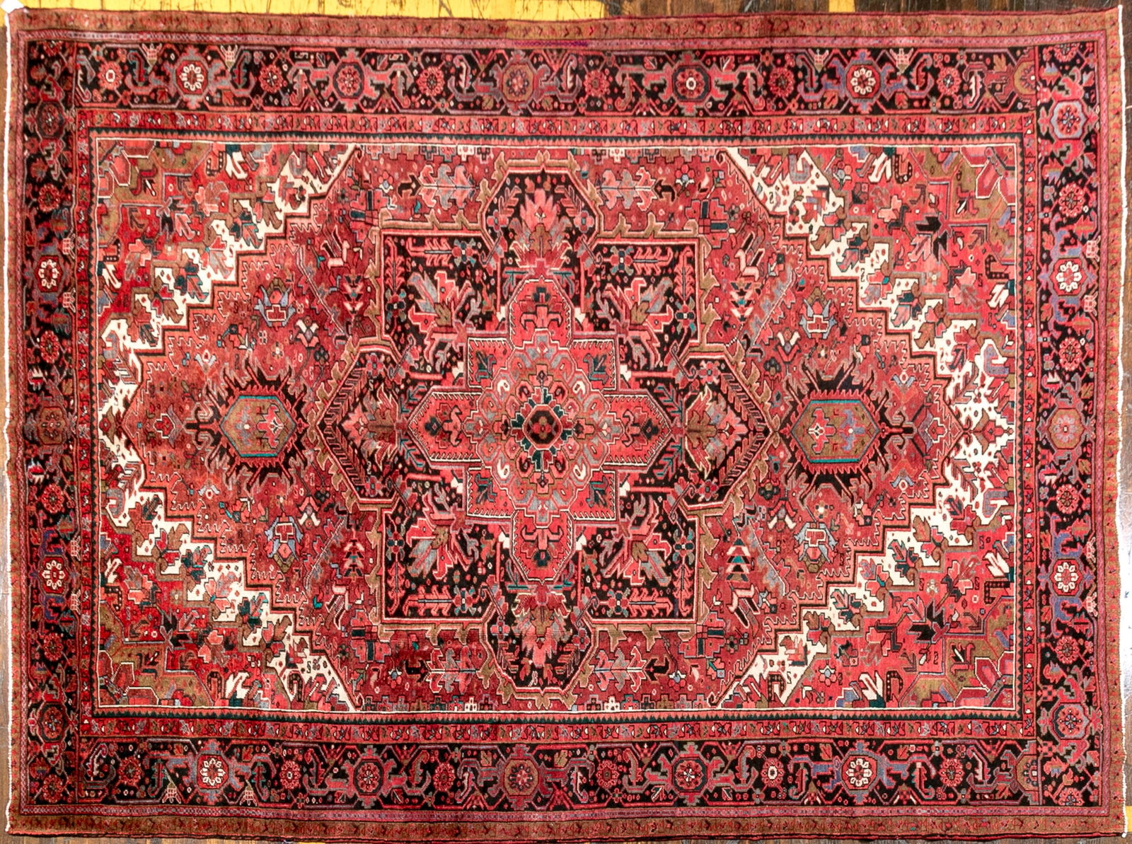 Impressive Vintage Persian Heriz Room Size Carpet, 13’-5" X 10’-3" (1 of 20)