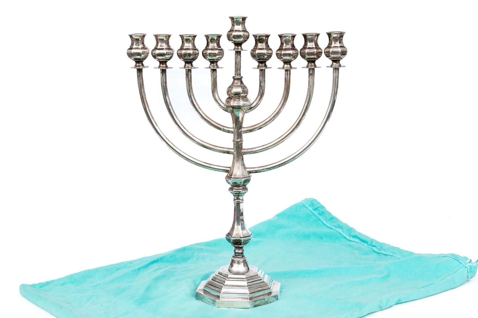 Tiffany & Co. Sterling Silver Nine Light Menorah, 48.435 ozt. (1 of 12)