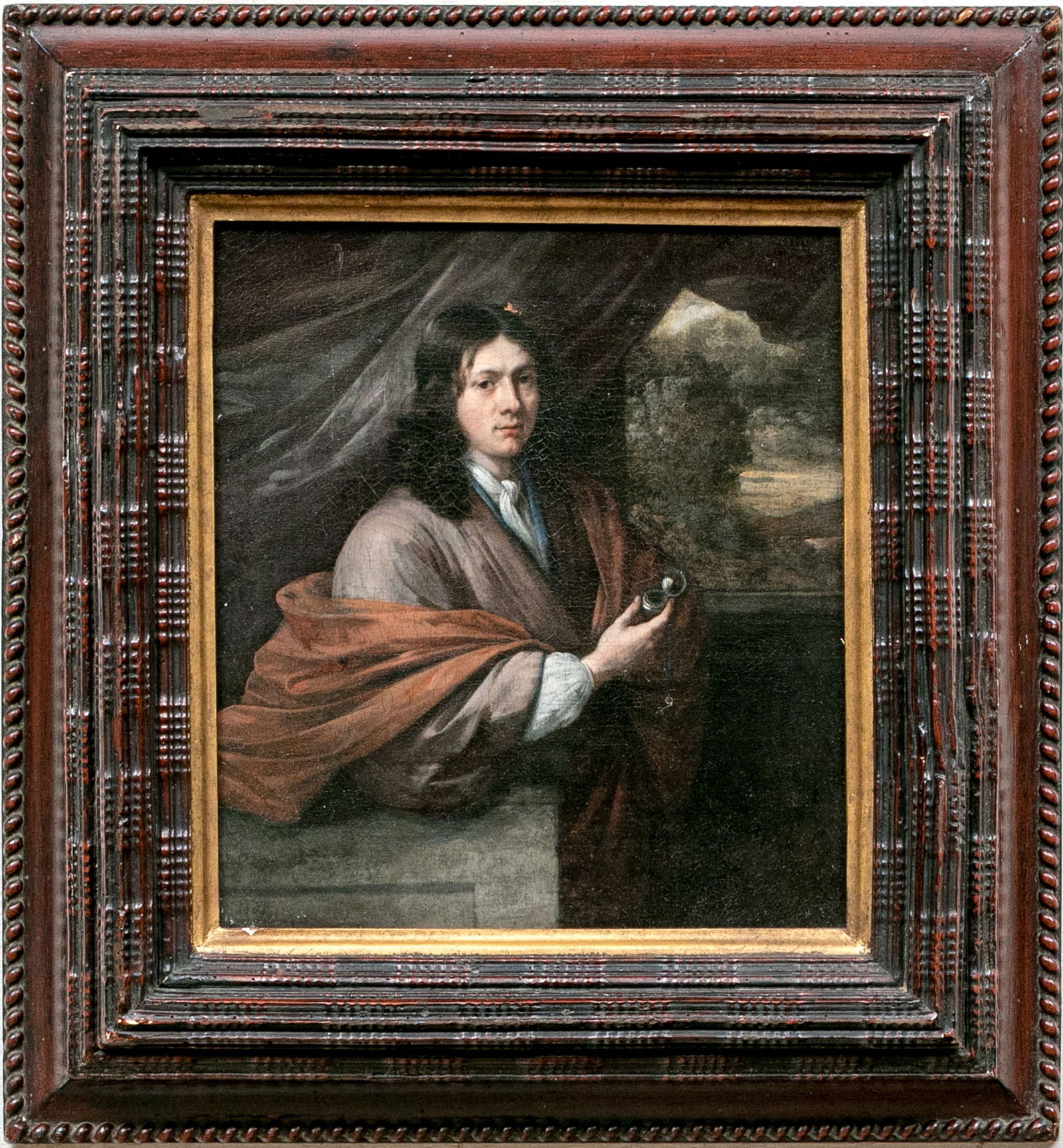 Attrib. Jan Van Neck (Dutch, 1634-1714) Oil On Canvas, Portrait Of A Young Man (1 of 16)