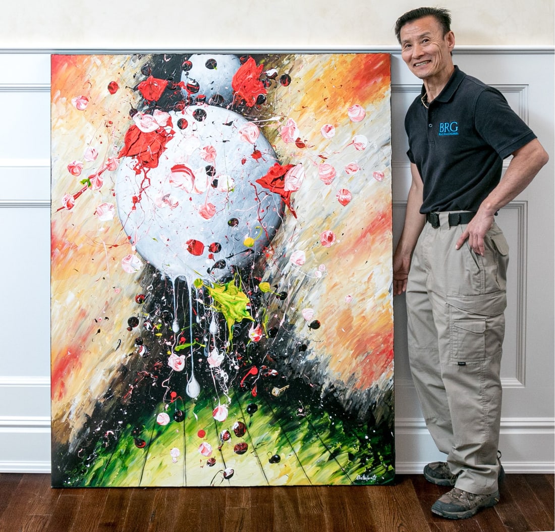 Quetzalcoatl (Puerto Rican, B. 1971) Acrylic On Canvas “Puerta De La Luna??, 2002 (1 of 15)