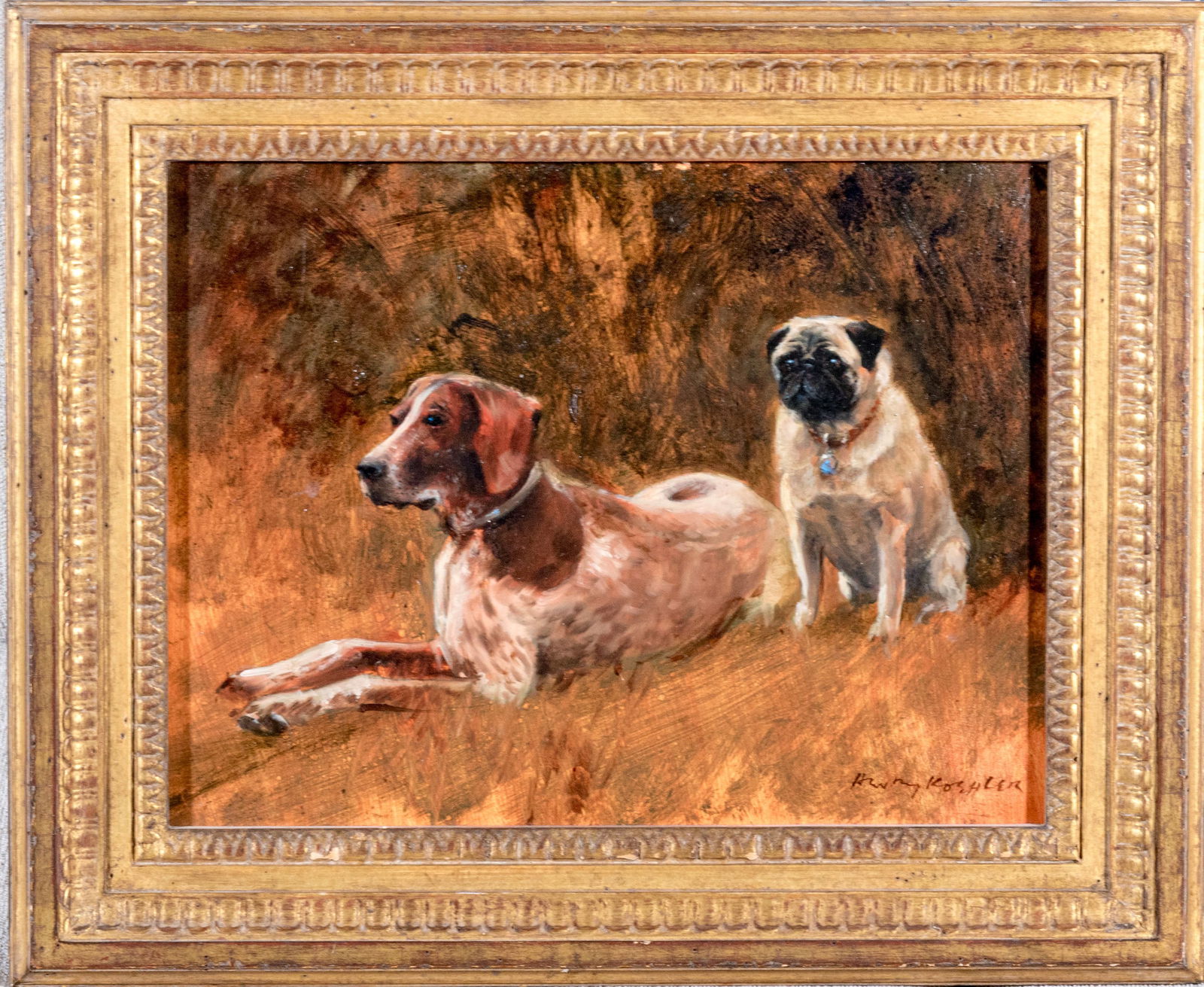 Henry Koehler (American, 1927-2018) “The Sentries" Oil On Masonite Circa 1982 (1 of 10)