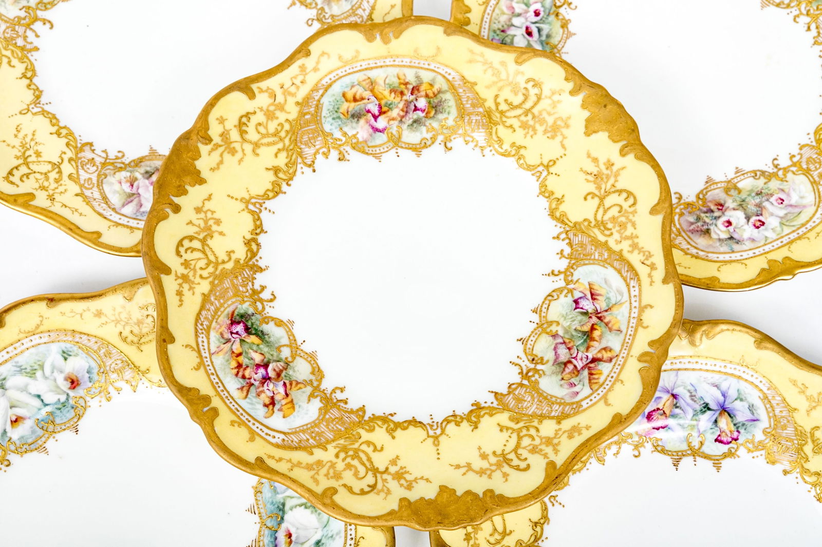 Magnificent And Antique Set Of Twelve Royal Doulton Gold Encrusted Plates (1 of 12)