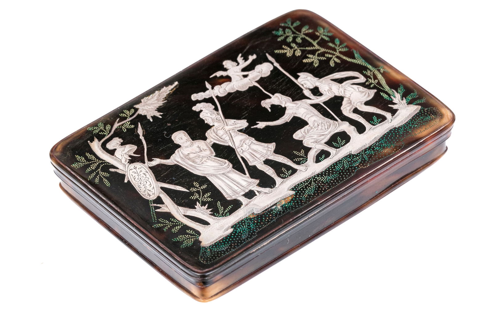 Fine Antique Pique Tortoiseshell The Tales Of The Horatii Snuffbox, Late 18th Century (1 of 17)