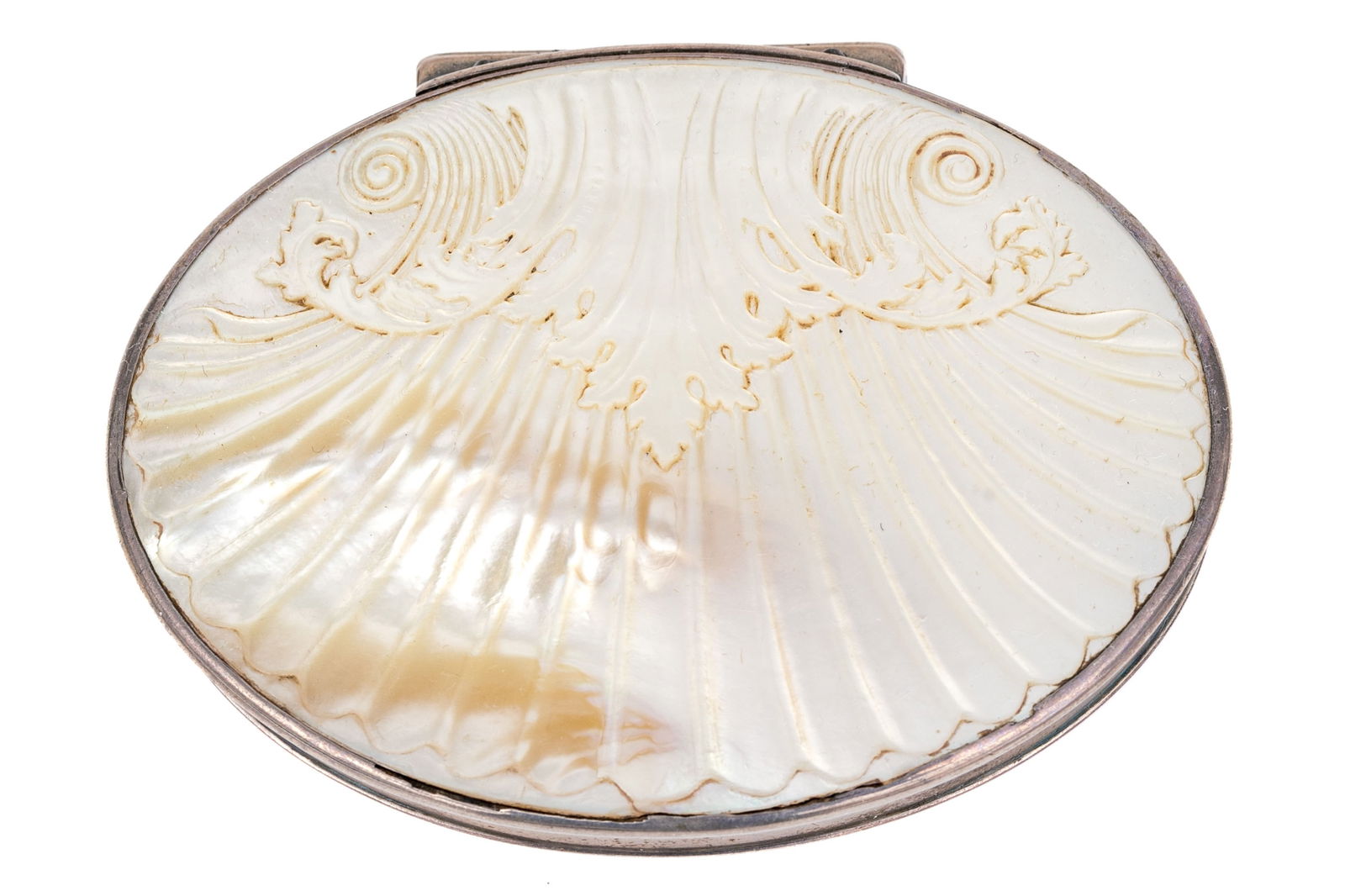 Stunning Antique Mother-of-pearl And Silver Hidden Naughty Snuffbox, Late 18th Century (1 of 15)