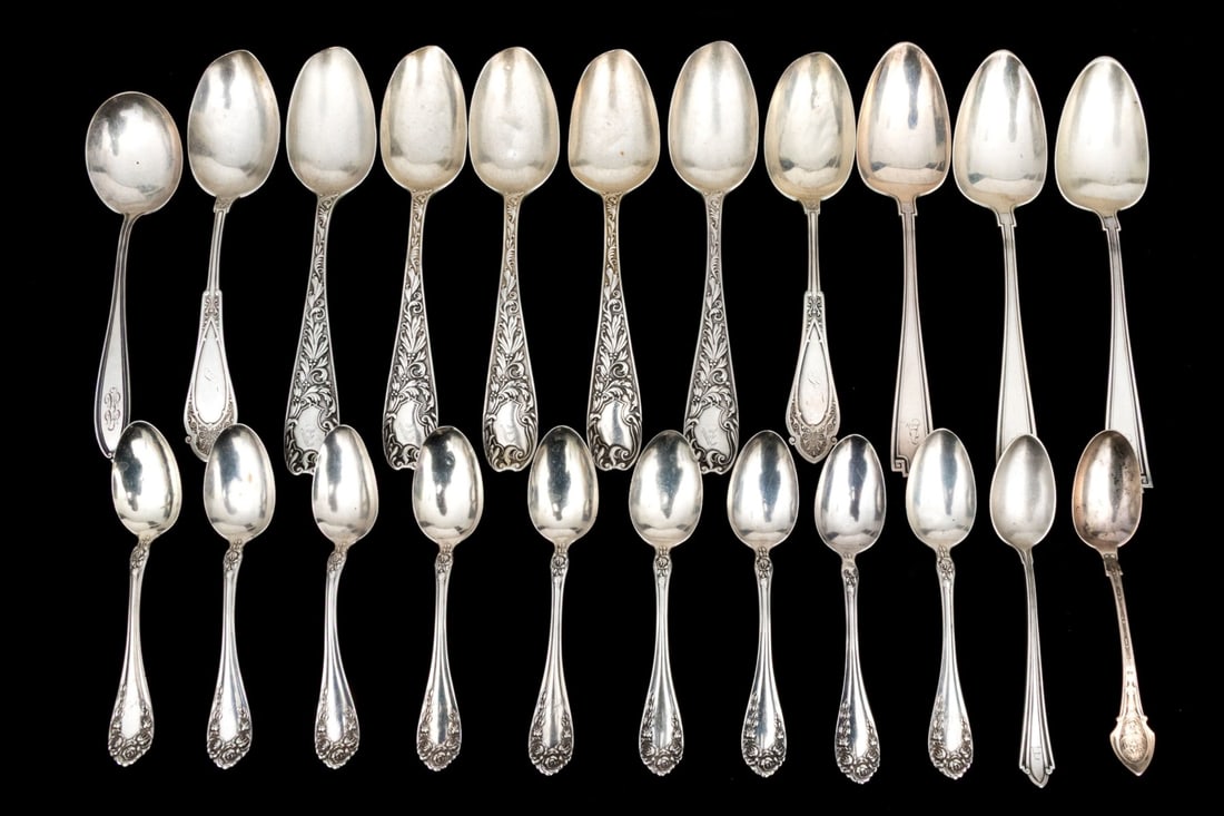 Variety Of Sterling Silver Spoons, 26.4 Gross Ozt (1 of 11)