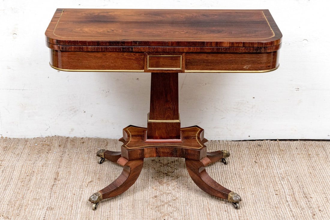 Regency Period Rosewood Games Table (1 of 14)