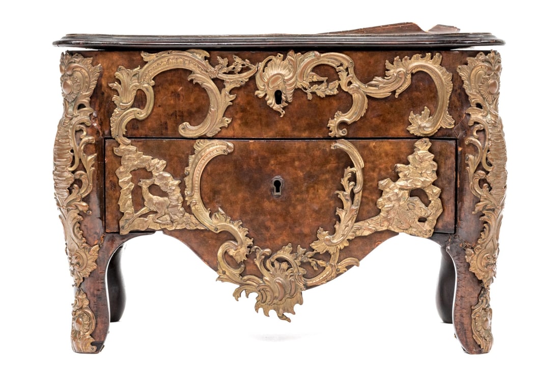 Antique French Louis XV Style Footed Jewelry Box (1 of 12)