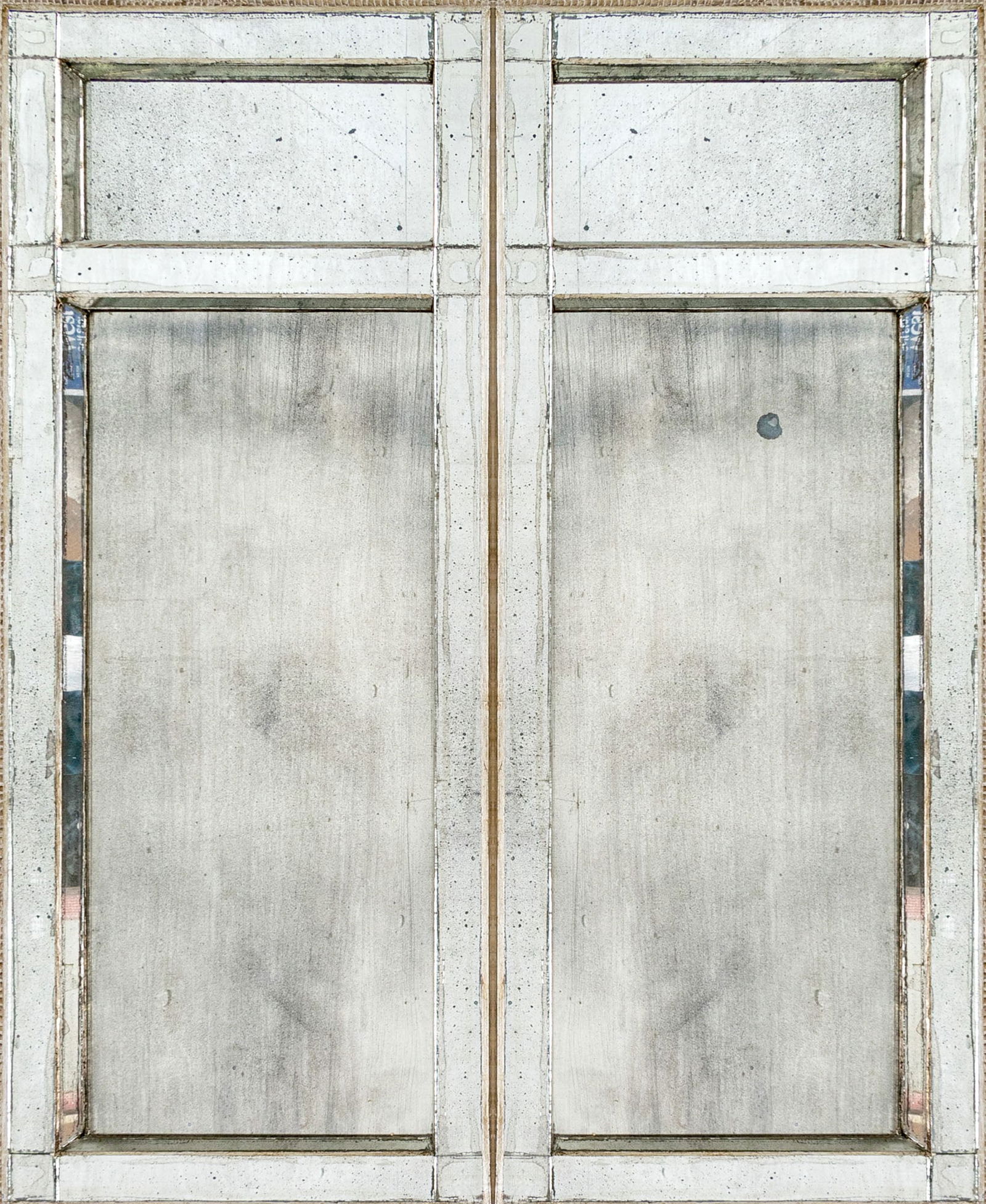 Pair Of Window Style Framed Mirrors (1 of 20)