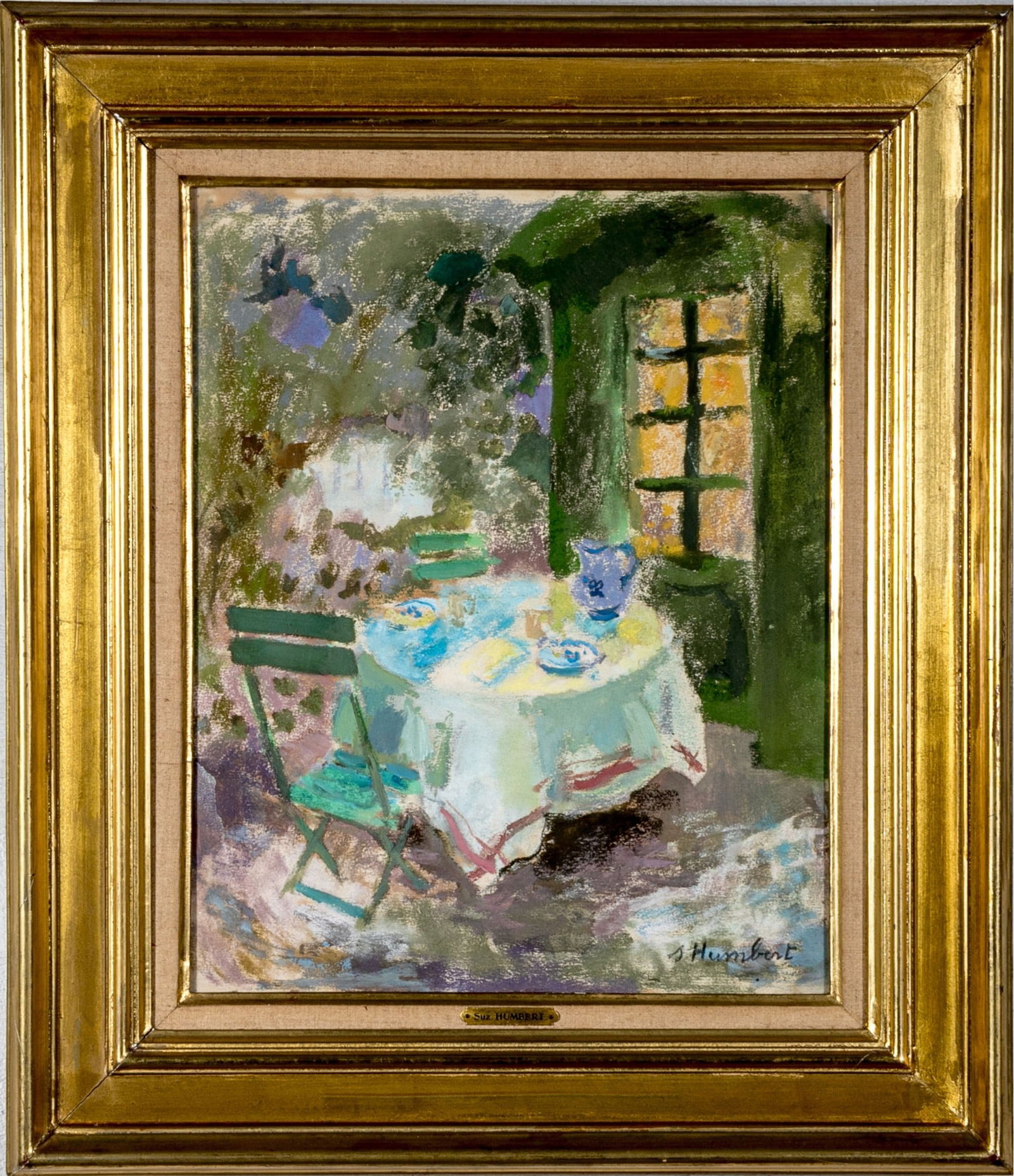 Suzanne Humbert (French, 1913-1952) Table Des Amoureux Oil On Board (1 of 11)