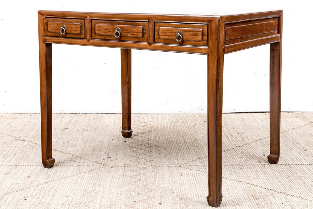 Chinese 19th C. Small Yumu (Elmwood) Desk (1 of 13)