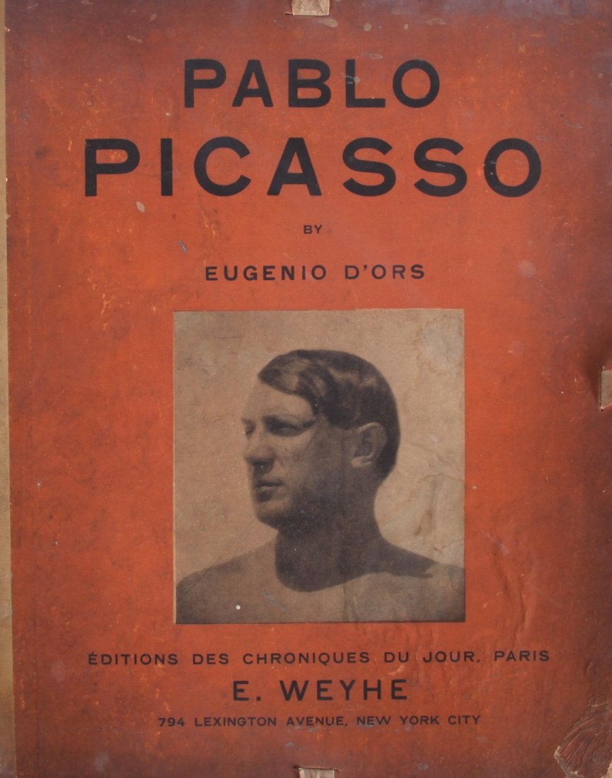 PABLO PICASSO By Eugenio D'Ors: A limited edition portfolio Editions Des Chroniques Du Jour Paris. Published 1930. Cover photo by Man Ray. The English Edition printed on behalf of E. Weyhe 794 Lexington Ave New York City for edition