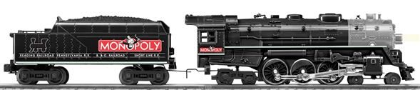 Lionel Hudson Monopoly 638678 Locomotive and Tender: Here is a new in box Hudson Jr. Monopoly locomotive and tender. Come with all packing materials and boxes.