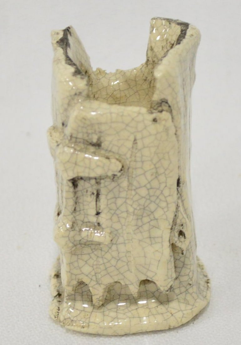 Steele Burden Clay Sculpture: Outhouse Sculpture, approx. 2.5"H, EST 50-100