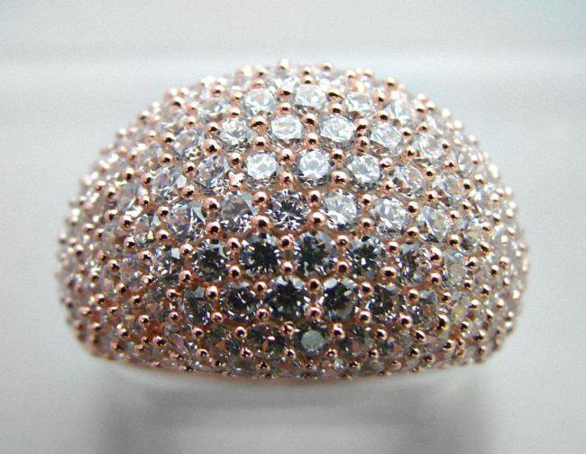 Creation Diamond Ring 3.15Ct 18k R/g Overlay (1 of 2)