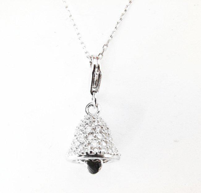 Bell Charm Creation Diamond 1.82Ct 18k W/g Overlay (1 of 3)