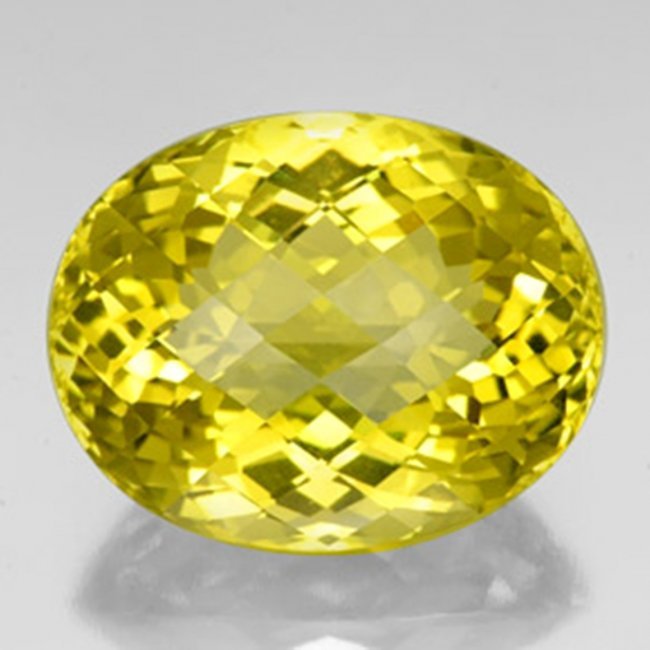 Natural Lemon Topaz Oval Shape 30.00Ct 23.7x18x12.5mm: Gem Type: Natural Lemon Topaz Qty: 1 Weight: 30.00 Carat Measurement: 23.7x18x12.5mm Shape: Oval Checkerboard Clarity: VS Color: Light Yellow Origin: Brazil Estimate Value Price $1380
