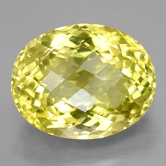 Natural Lemon Topaz Oval Shape 31.99Ct 24.3x17x14.3mm: Gem Type: Natural Lemon Topaz Qty: 1 Weight: 31.99 Carat Measurement: 24.2x17x14.3mm Shape: Oval Checkerboard Clarity: VS Color: Light Yellow Origin: Brazil Estimate Value Price $1,380