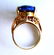 Natural Blue Lazuli Oval Cabochon Ring 17.85Ct 14k Y/g - 4