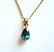 Natural Blue Zircon Pendant 4.73Ct 14k Y/G - 2