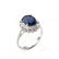 Blue Sapphire & Diamond Ring 3.43Ct 14k W/g - 3