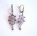 Pink Sapphire Diamond Chandelier Earring 1.47Ct 14k W/g - 3