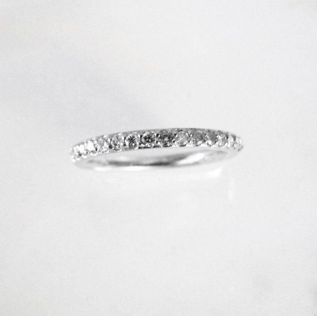 Wedding Ring Diamond :.40 Carat 14K White Gold: Gem Type: Natural Diamond Condition: New Item: Ring (Size: 7) Band thickness: 2.5mm 16 Pieces Diamond Weight:.40 Carat Round Brilliant Clarity: SI2,Color: H, Treatment: None Metal: 14k white gold (2.3