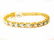 Bracelet Blue Zircon 24.64Ct 18k Y/g Overlay - 2